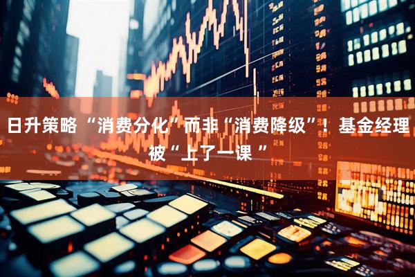 日升策略 “消费分化”而非“消费降级”！基金经理被“上了一课 ”